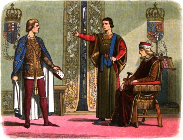 A_Chronicle_of_England_-_Page_400_-_Henry_VI_and_the_Dukes_of_York_and_Somerset